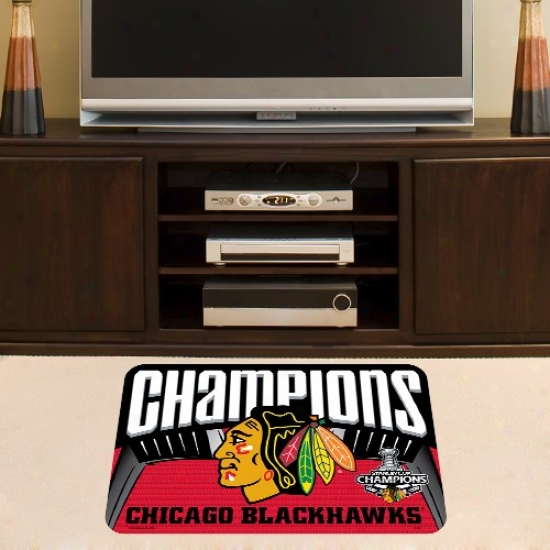 "chicago Blackhawks 2010 Nhl Stanley Chp Champions 20""_X 30"" Mat"