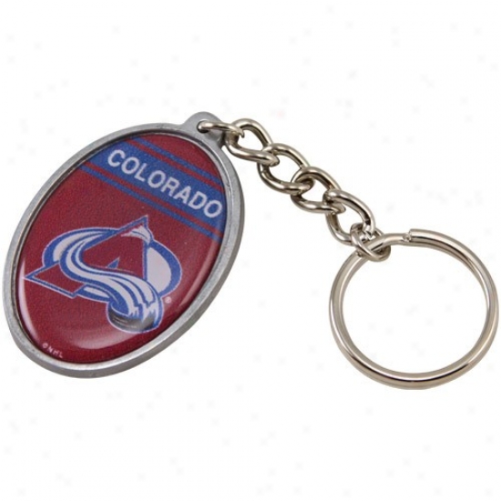 Colorado Avalanche Oval Keychain