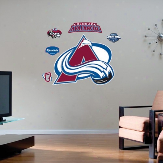 Colorado Avalanche Team Logo Fathead Wall Sticker