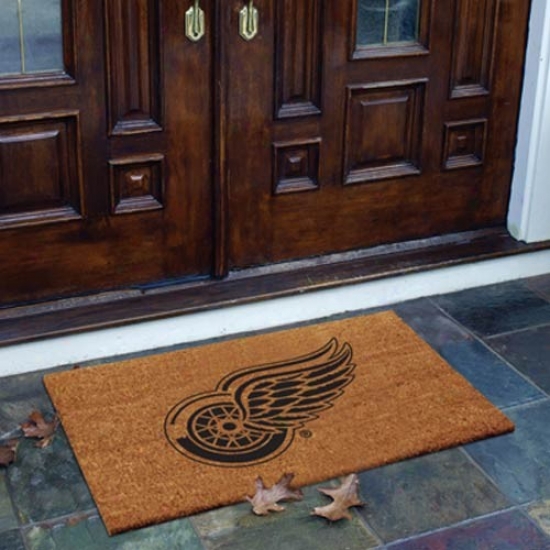 Detroit Red Wings Flocked Coir Door Mat