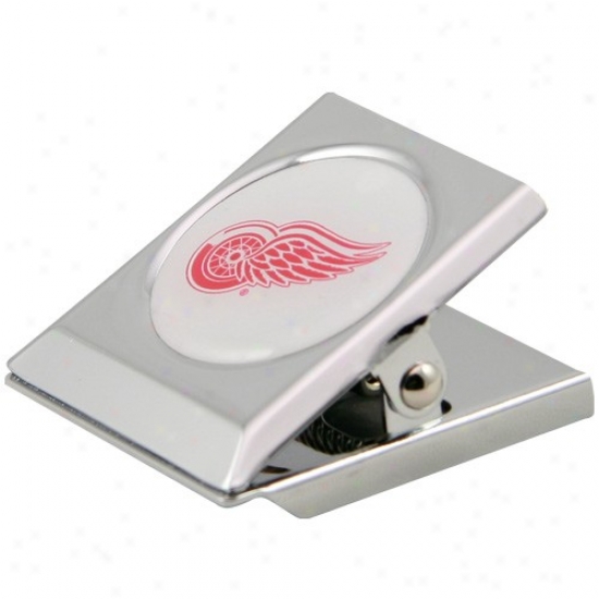 Detroit Red Wings Silver Magnetic Heavy Duty Chip Clip