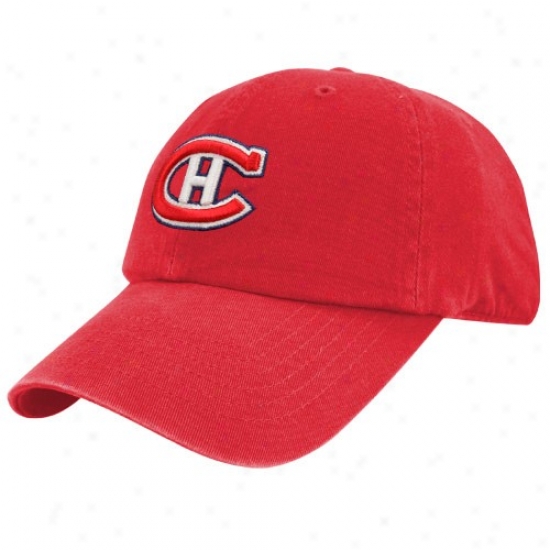 Habs Cap : Twins Enterprises Habs Red Hockey Franchise Fitted Cap
