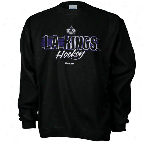 Los Angeles Kings Fleece : Reebok Los Angeles Kings Black Allegiance Fleece