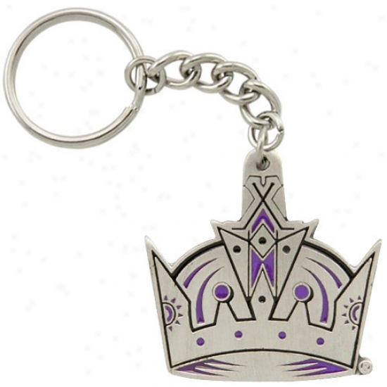 Los Angeles Kings Pewter Primary Logo Keychain