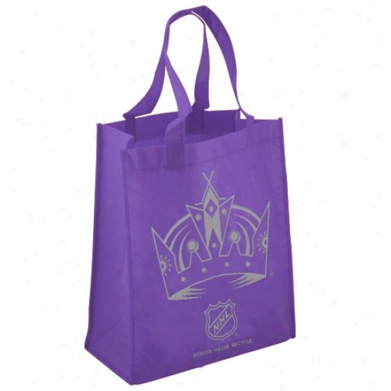 Lis Angeles Kings Purple Reusable Tote Bag