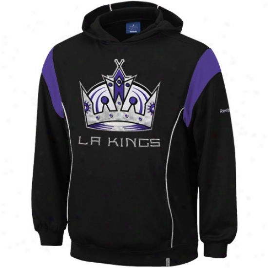 Los Angeles Kings Sweatshirts : Reebok Los Angeles Kings Black Showboat Sweatshirts