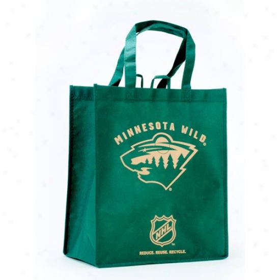 Minnesota Wild Green Reusable Tote Bag