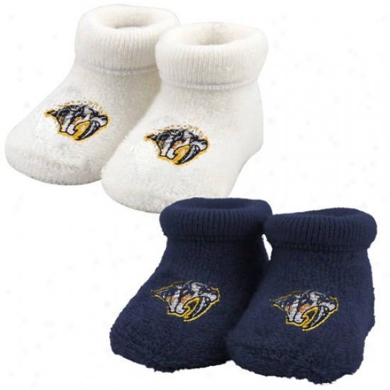 Nashville Predators Infant 2-pack Bootie Socks