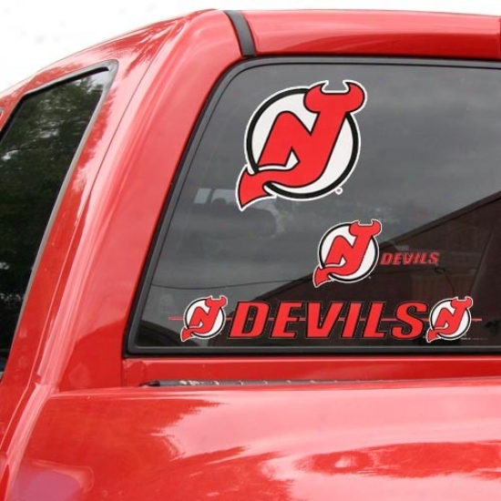 New Jersey Devils 11x17 Window Cling sSheet