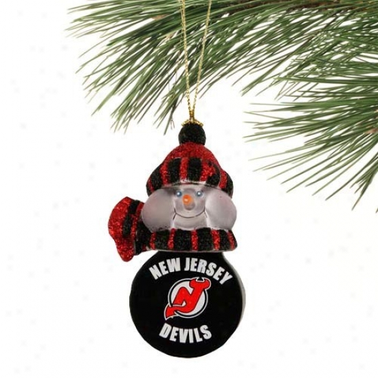 New Jersey Devils All-star Light-up Snoeman Ornament