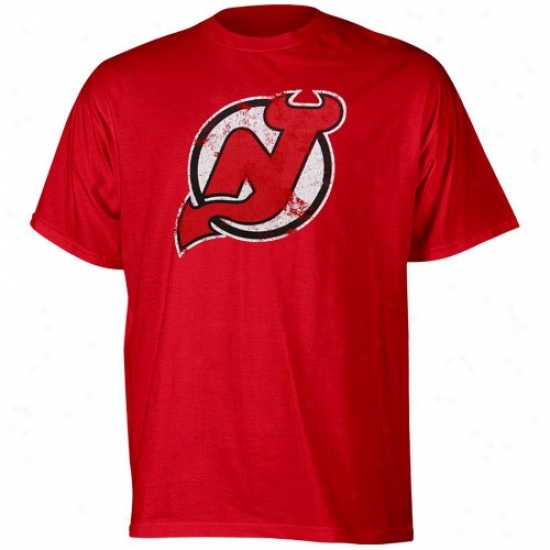 New Jersey Devils Attire: Reebok Starting a~ Jersey Devils Youth Red League Player T-shirt