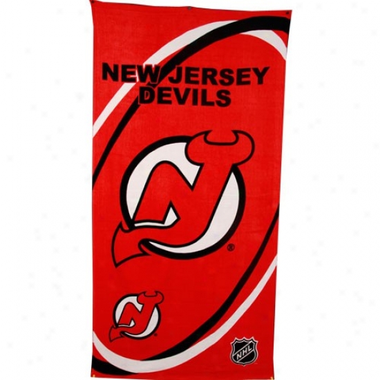 New Jersey Devils Beach Towel