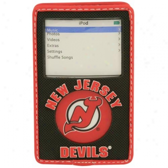 New Jersey Devils Black Game Wear Hockey Puck Ipod Case
