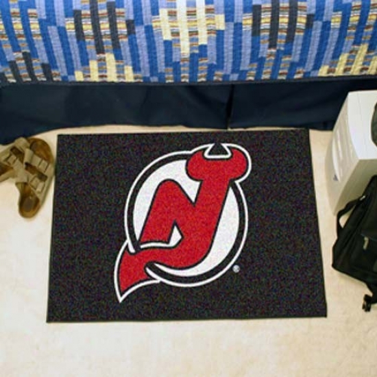 New Jersey Devils Black Logo Started Mat