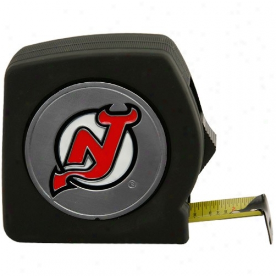 Unaccustomed Jersey Devils Black Team Lpgo 25' Tape Measure