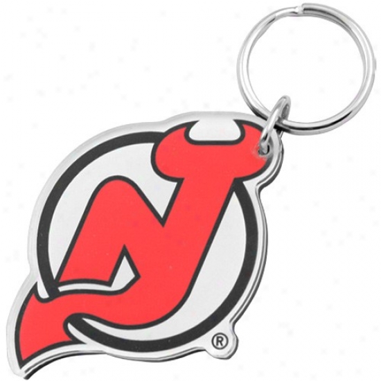 Nee J3rsey Devils Team Logo High Definition Keychain