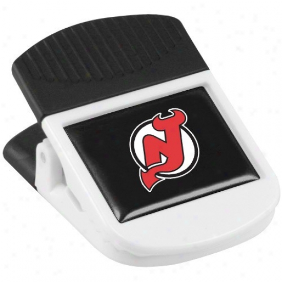 New Jersey Devils White Magnetic Chip Clip