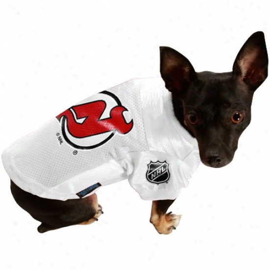New Jersey eDvils White Pet Jersey