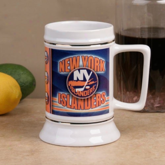 New York Islanders Slapshot 28oz. Ceramic Stein