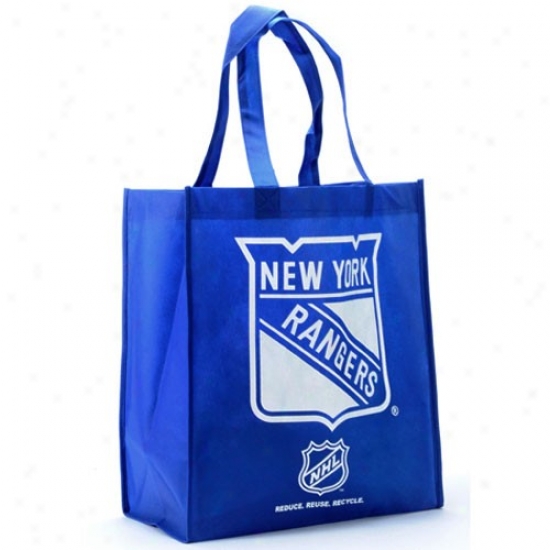 New York Rangers Royal Blue Reusable Tote Bag
