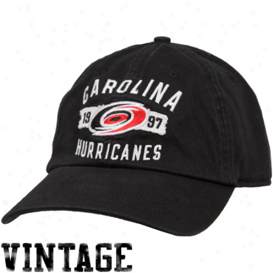 Old Time Hockey Carolina Hurricanes Black Rangeley Adjustable Hat