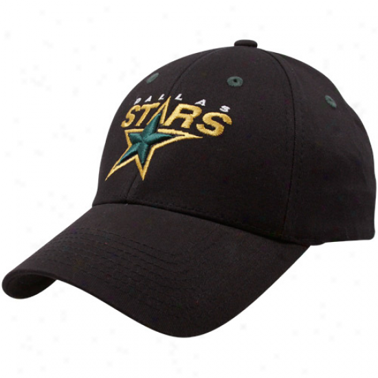 Old Time Hockey Dallas Stars Black Parker Flex Fit Hat