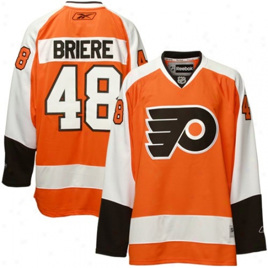 Philadelphia Flyer Jerseys : Reebok Philadelphia Flyer #48 Danny Briere Orange Premier Nhl Jerseys