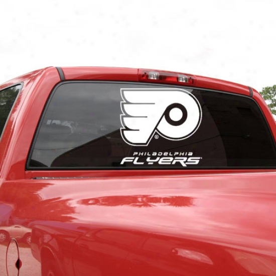 Philadelphia Flyers 18x18 White Logo Decal