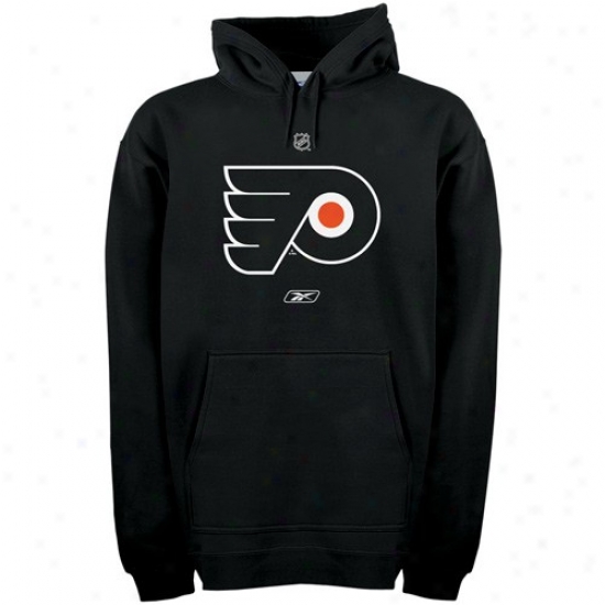 Philadelphhia Flyers Fleece : Reebok Philadelphia Flyers Black Primary Logo Clip