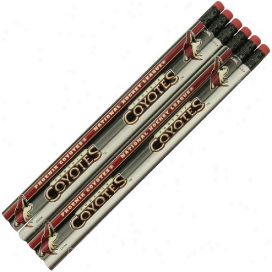 Phoenix Coyotes 6-pack Team Logo Pencil Placed