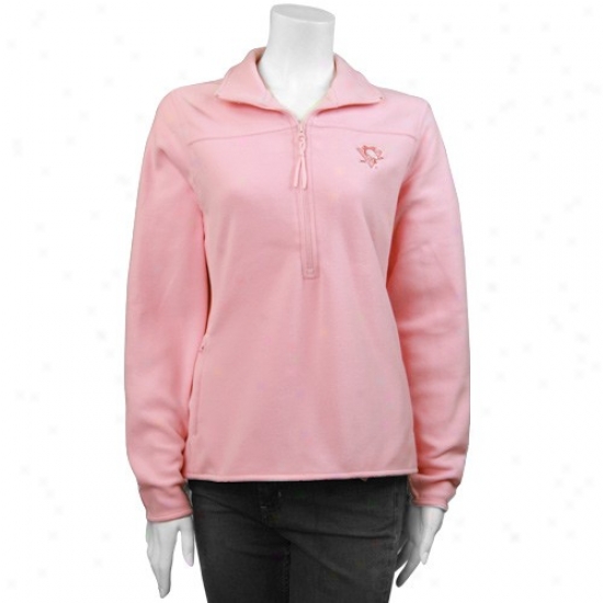 Pittsburgh Penguin Sweat Shirts : Antigua Pittsburgh Penguin Pink Ladies Simplicity Pullover Sweat Shirts Jacket