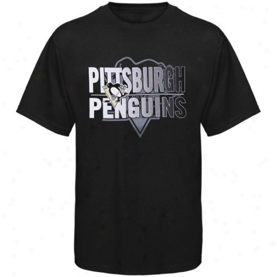 Pittsburgh Penguin T Shirt : Old Time Hockey Pittsbugh Penguin Youth Black Coleman T Shirt