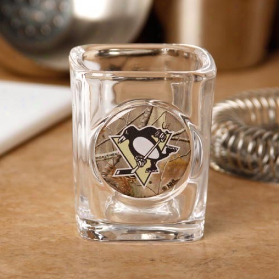 Pittsburgh Penguins 2 Oz. Realtree Camo Shot Glass