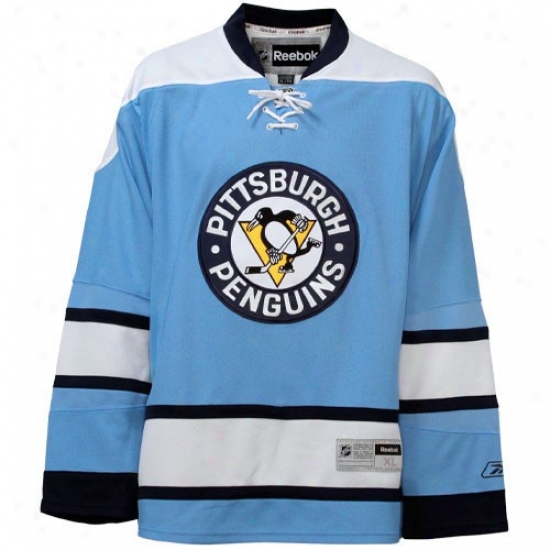 light blue penguins jersey