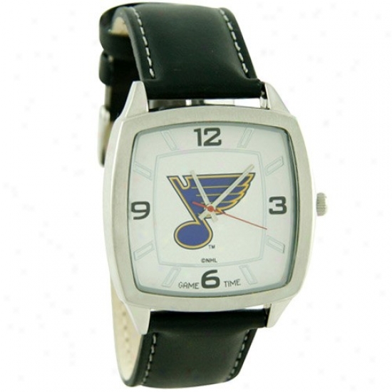 St. Louis Blue Watches : St. Louis Blue Retro Watches W/ Leather Band