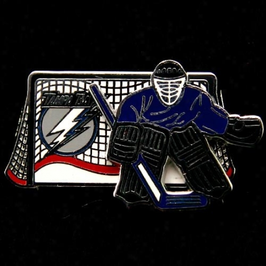 Tampa Bay Lightning Cap : Tampa Bay Lightning Moving Goalie Pin