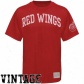 Deteoit Red Wings Attire: Deteoit Red Wings Red Word Vintage Rate above par T-shirt