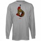 Ottawa Senators Tshirts : Reeboj Ottawa Senators Youth Ash Logo Long Sleeve Tshi5rs