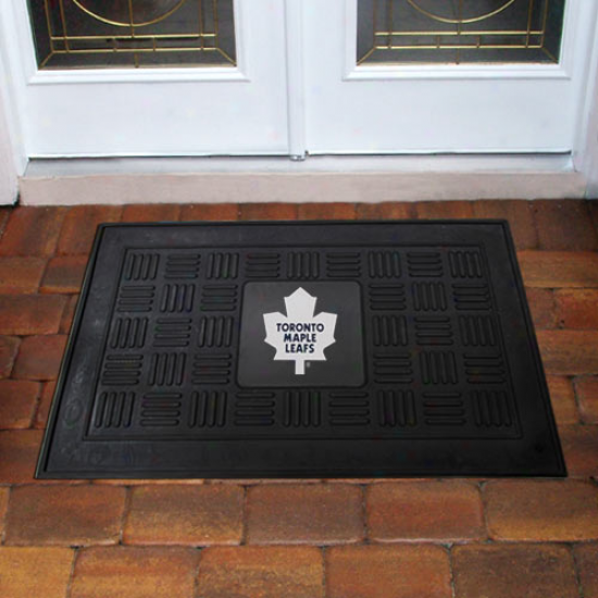 Toronto Maple Leafs Black Team Logo Rubber Mat