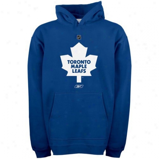 Toronto Maple Leafs Sweat Shirts : Reebok Toronto Maple Leafs Youth Royal Blue Primary Lgo Sweat Shirts