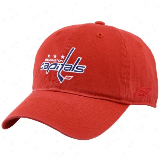 Washington Chief Merchandise: Reebok Washington Capital Red Unstructured Slouch Hat