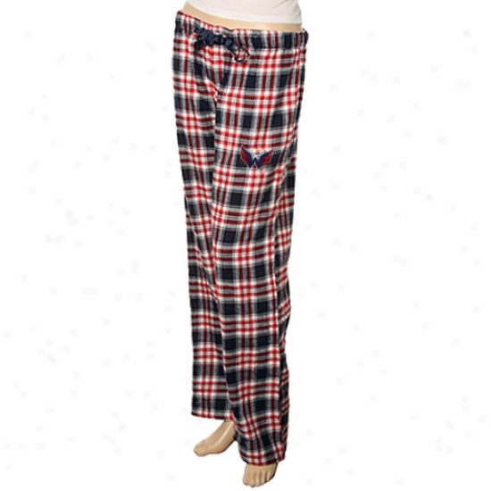 Washington Capitals Ladies Red Plaid Harmony Pajama Pants